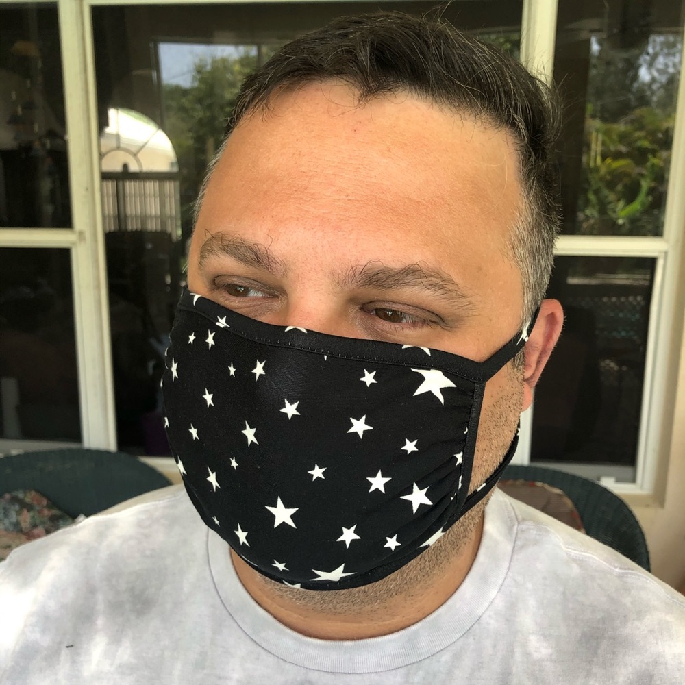 2 for $30! Star print face mask. - Picture 2 of 3